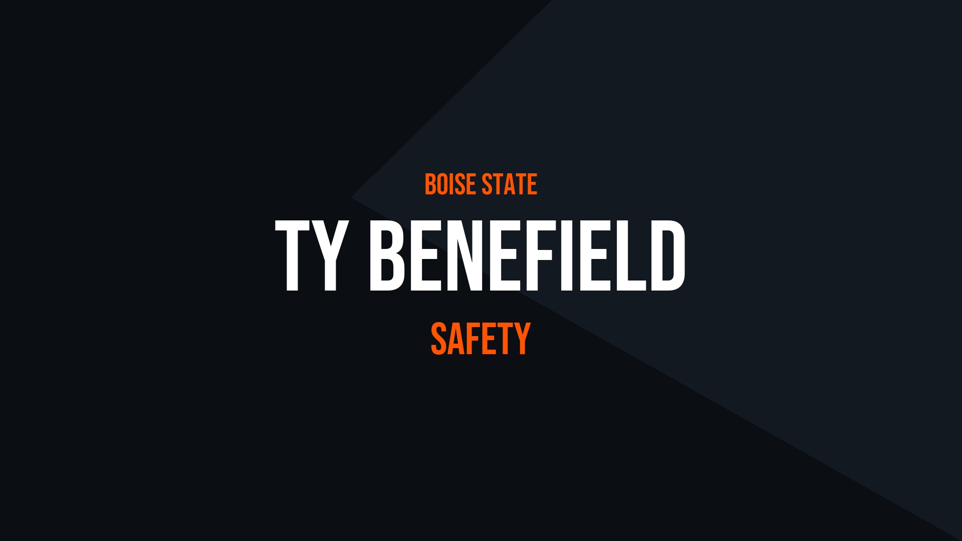 Ty Benefield – Safety