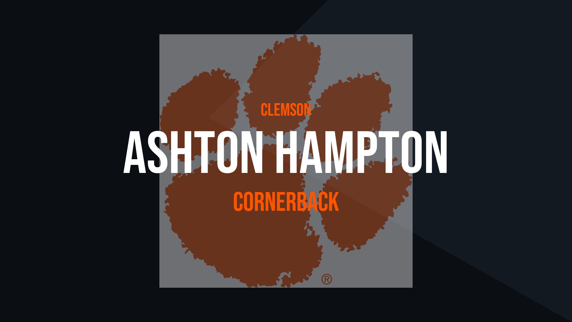 Ashton Hampton – Cornerback