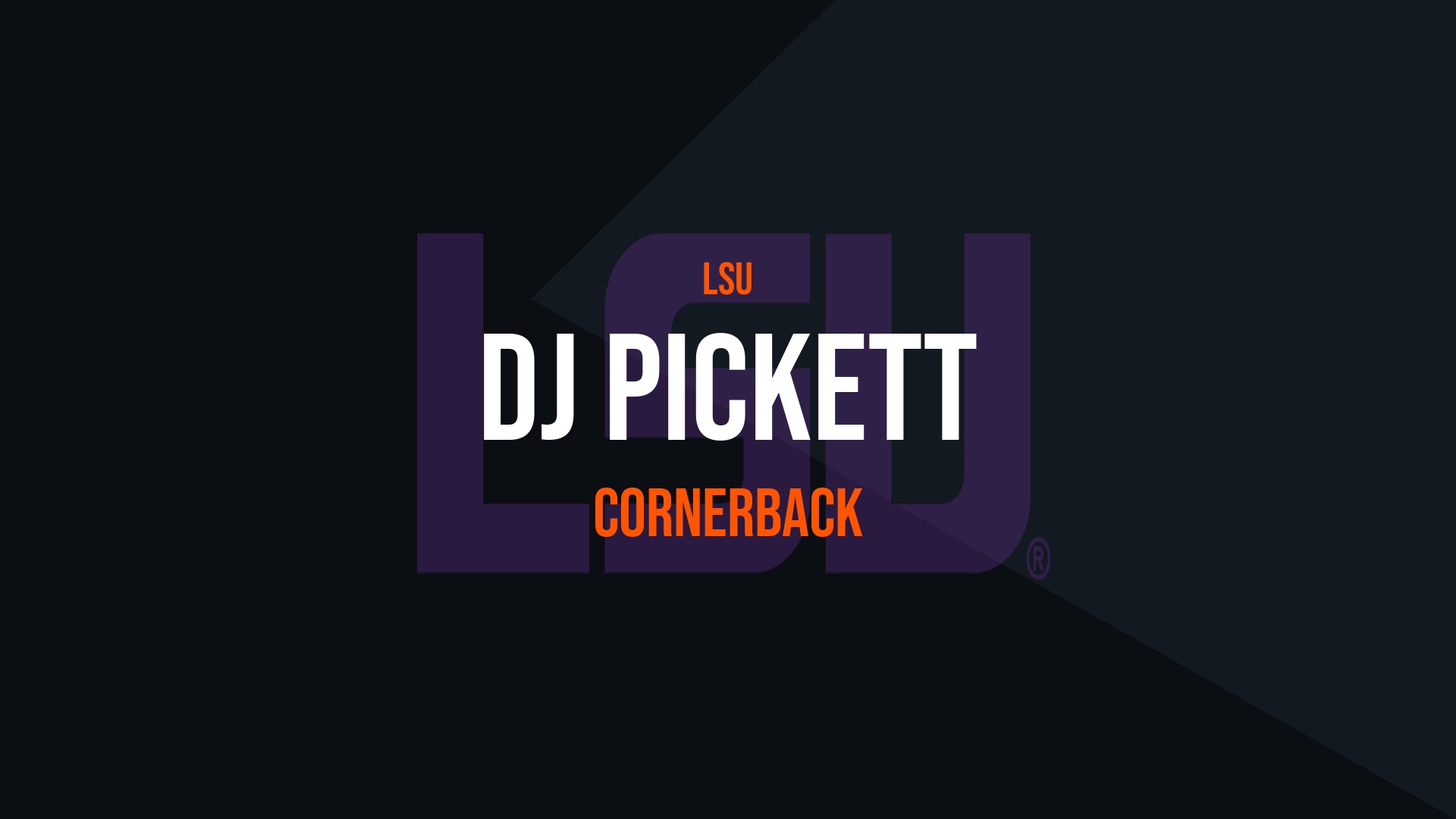 DJ Pickett – Cornerback