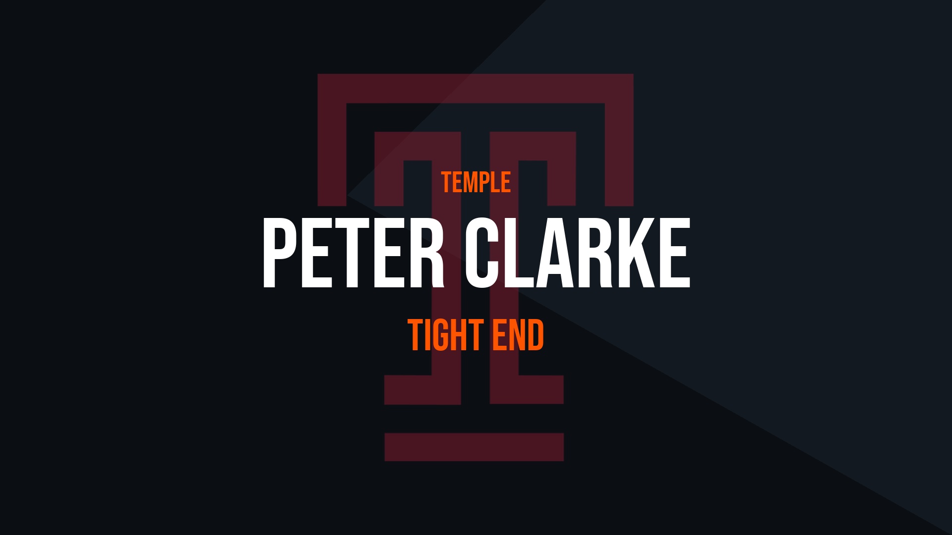 Peter Clarke – Tight End